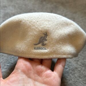 Kangol Cream Beret Hat